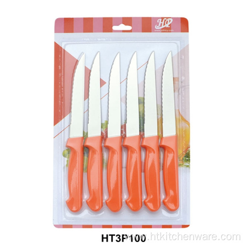 Plastic Handle Steak Knife stainless steel steak cutlery Factory